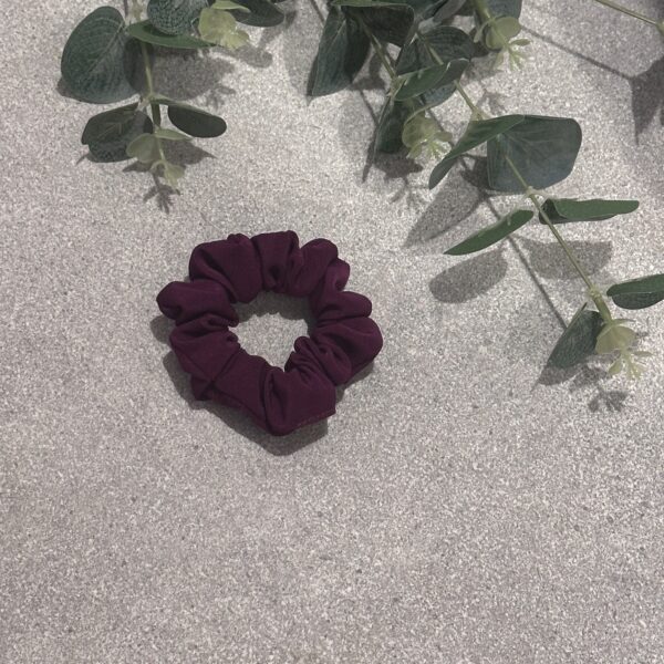 Mini Scrunchie - Burgundy