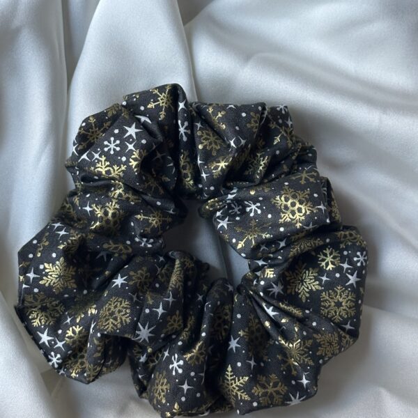 Oversized Snowflake Scrunchie