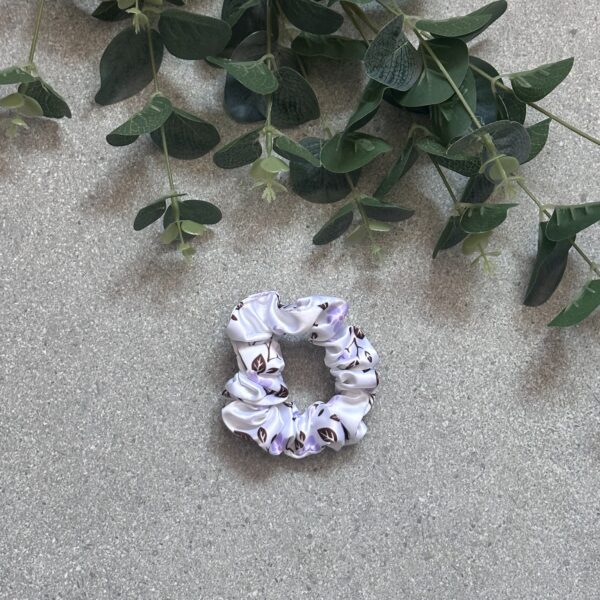 Mini Silk Scrunchie - Violet