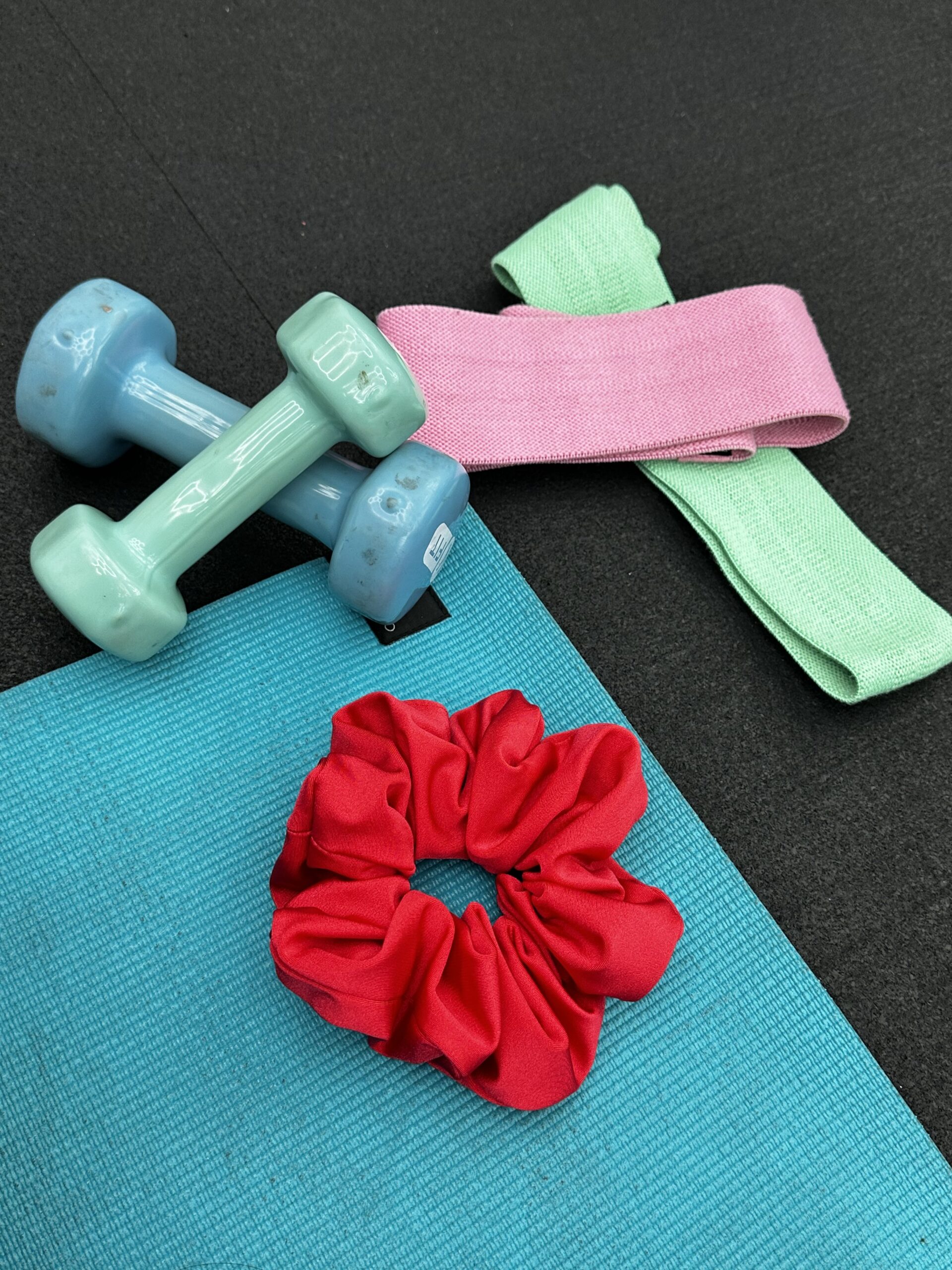 Sport - Raspberry Red Oversized Scrunchie