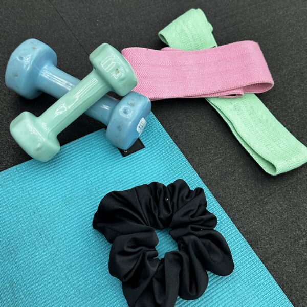 Sport - Midnight Black Oversized Scrunchie