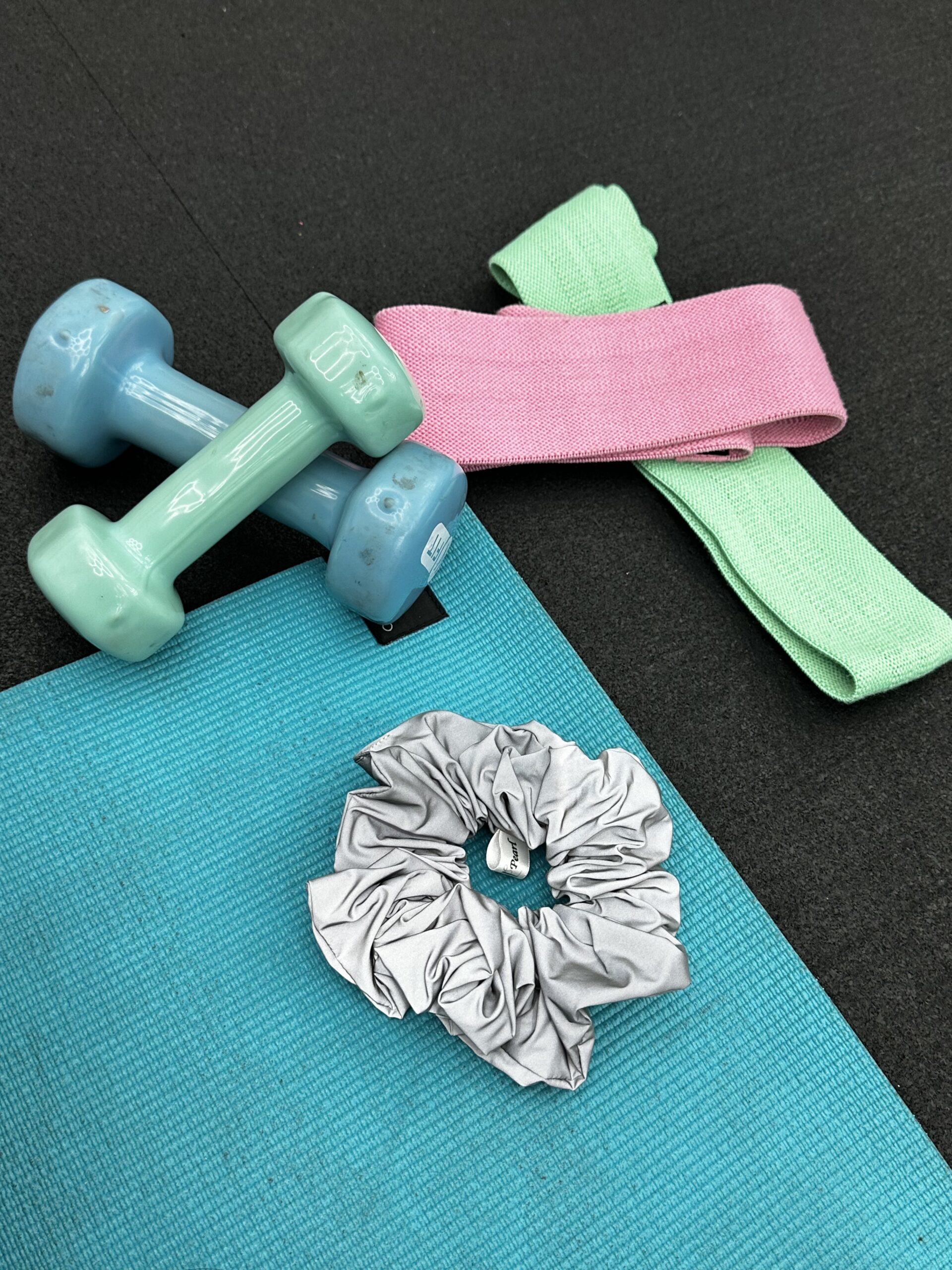 Sport - High Visibility Silver Reflective Oversized Scrunchie