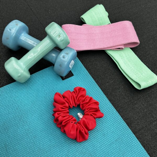 Sport - Raspberry Red Regular Scrunchie