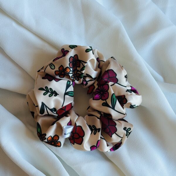 Oversized Silk Scrunchie - Autumn