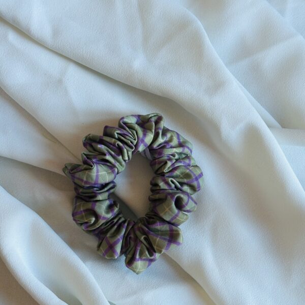 Regular Pattern Scrunchie - Olive