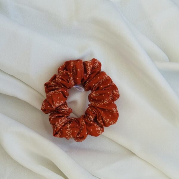 Regular Pattern Scrunchie - Orange Spice