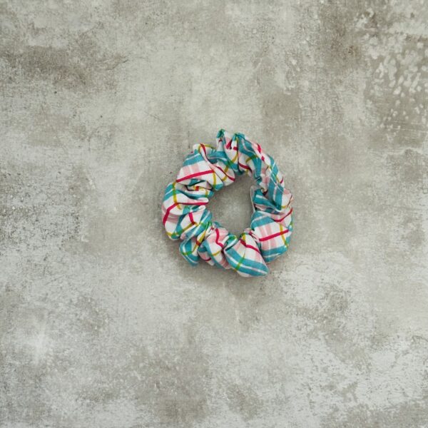 Mini Liberty Scrunchie - Deck The Halls In Check