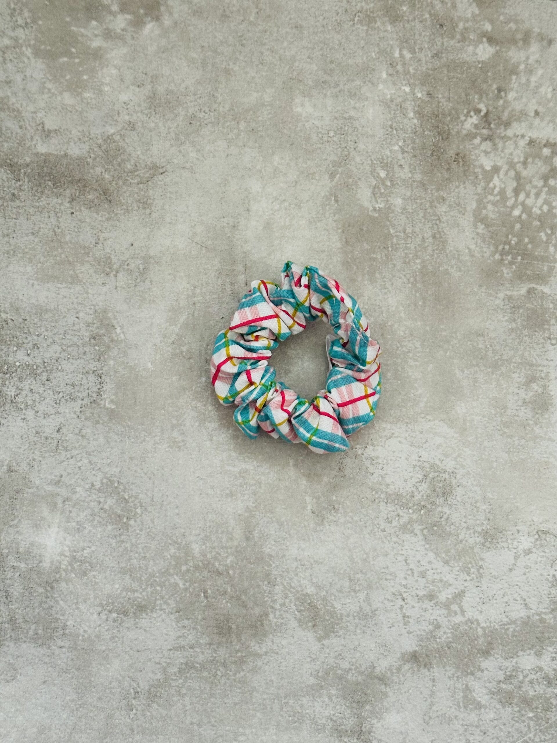 Mini Liberty Scrunchie - Deck The Halls In Check