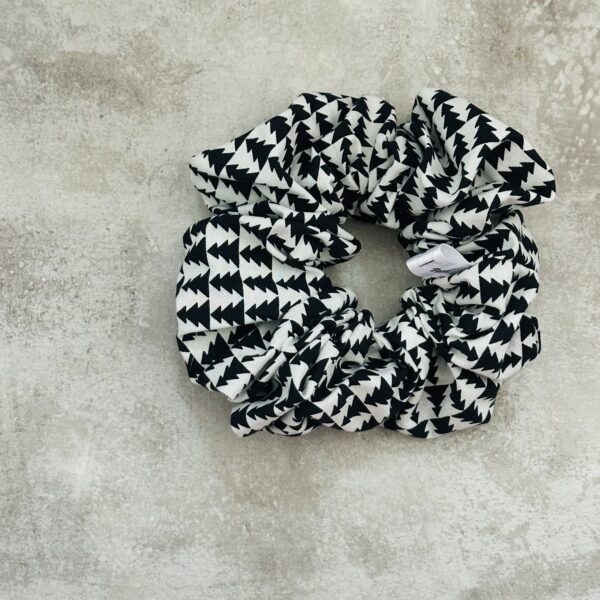 Oversized Christmas Trees Midnight Scrunchie