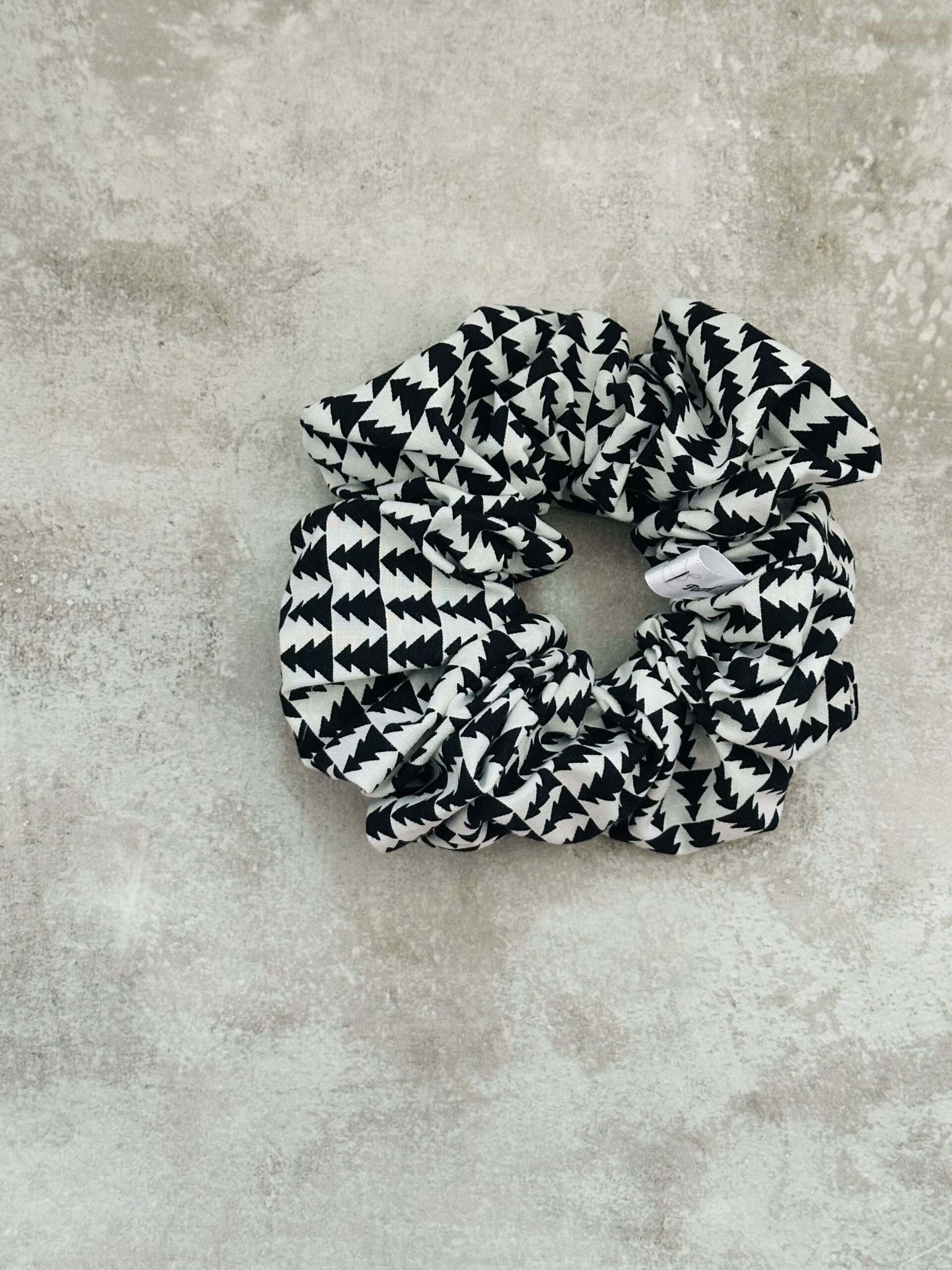 Oversized Christmas Trees Midnight Scrunchie