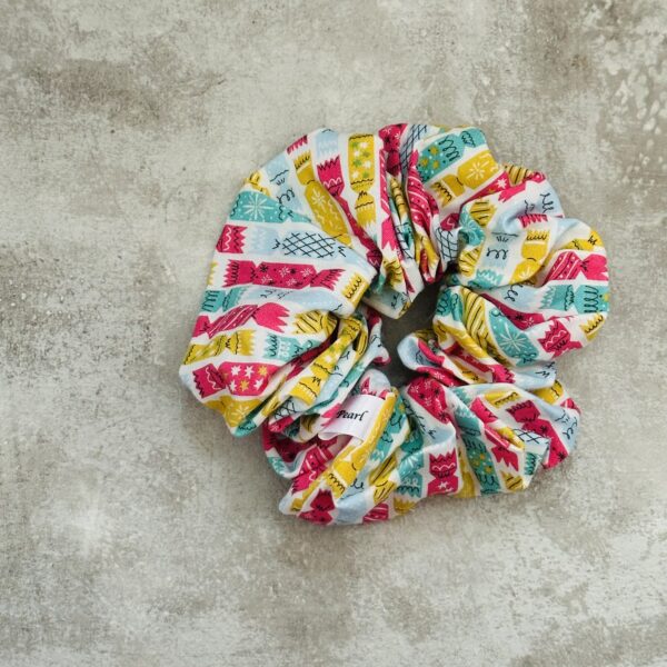 Oversized Liberty Scrunchie - Deck The Halls Christmas Cracker