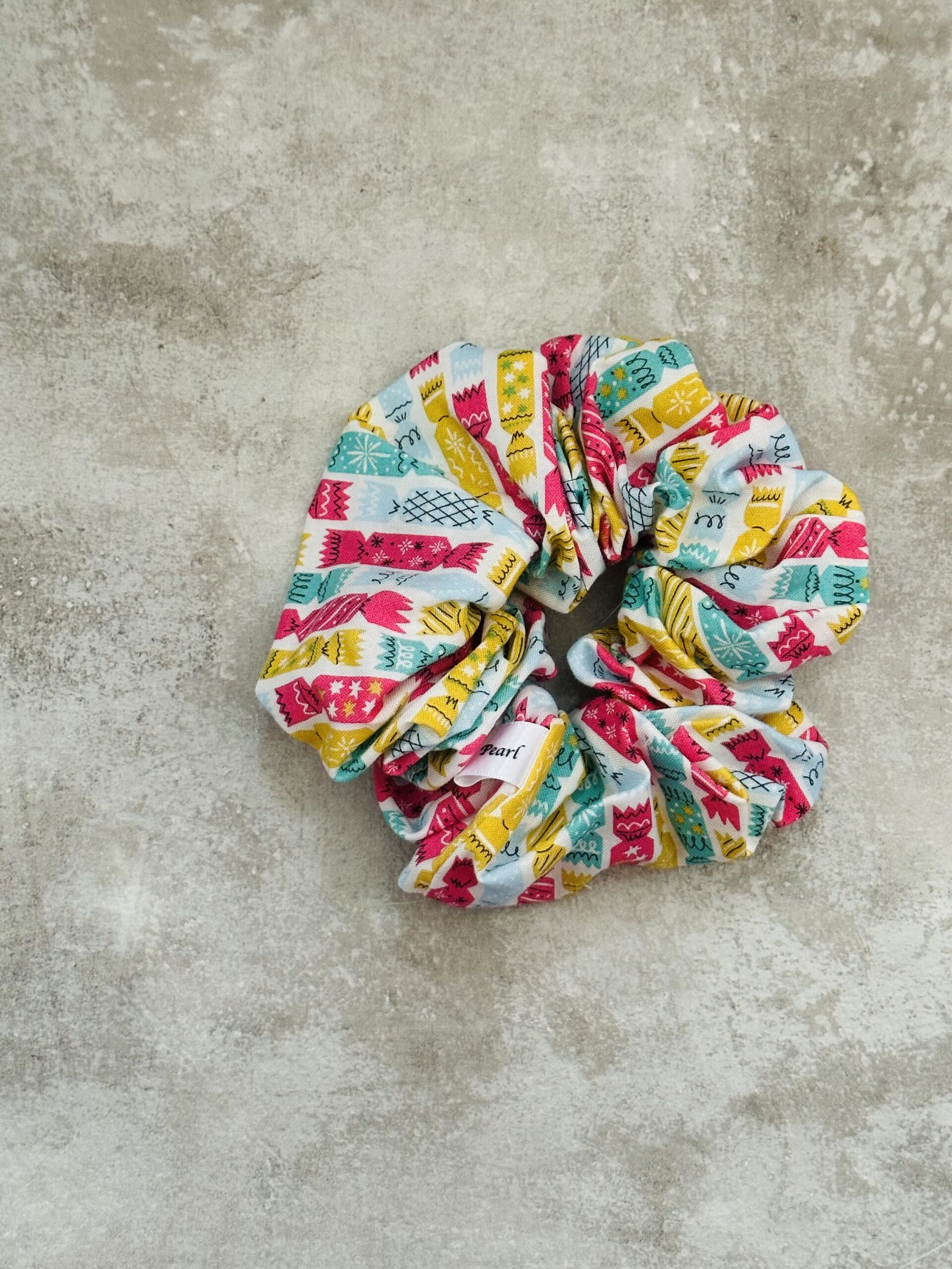 Oversized Liberty Scrunchie - Deck The Halls Christmas Cracker
