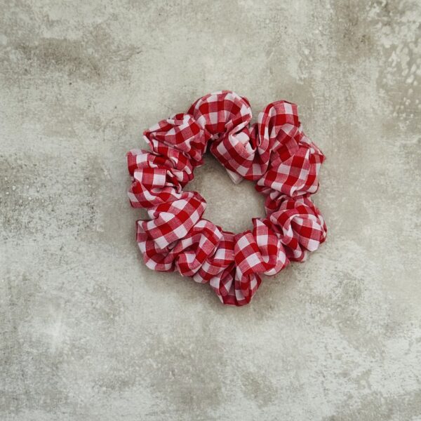 Regular Red Gingham Scrunchie