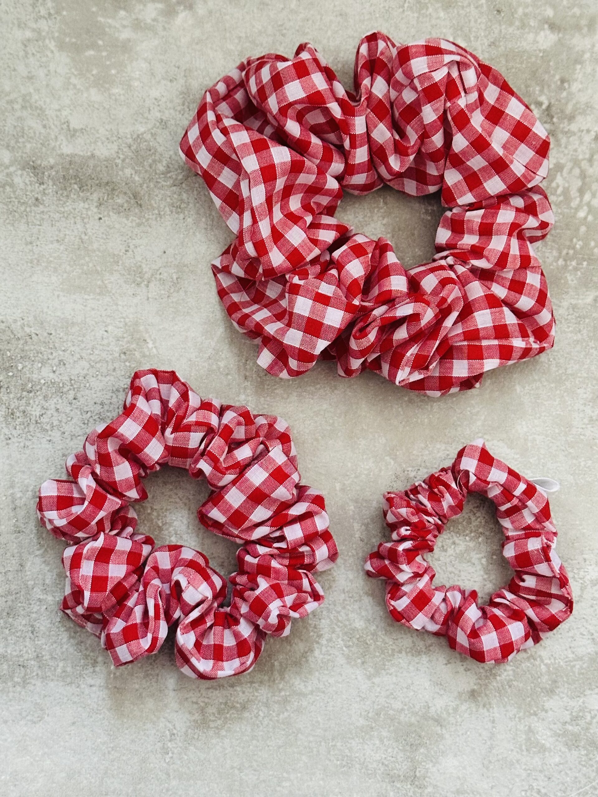 Regular Red Gingham Scrunchie - Image 2